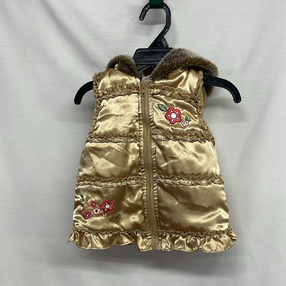 Little Lass Girl’s Hooded Vest Size 18 months - Picture 3 of 5